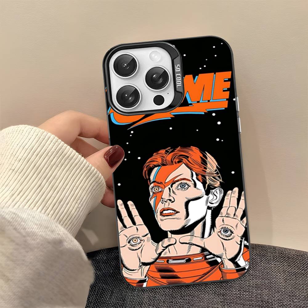 Классический чехол для телефона D-DavidS Singer B-BowieS Для IPhone 17 16 15 14 11 12 13 Pro Max Pro Plus Цветной Серебристый Чехол