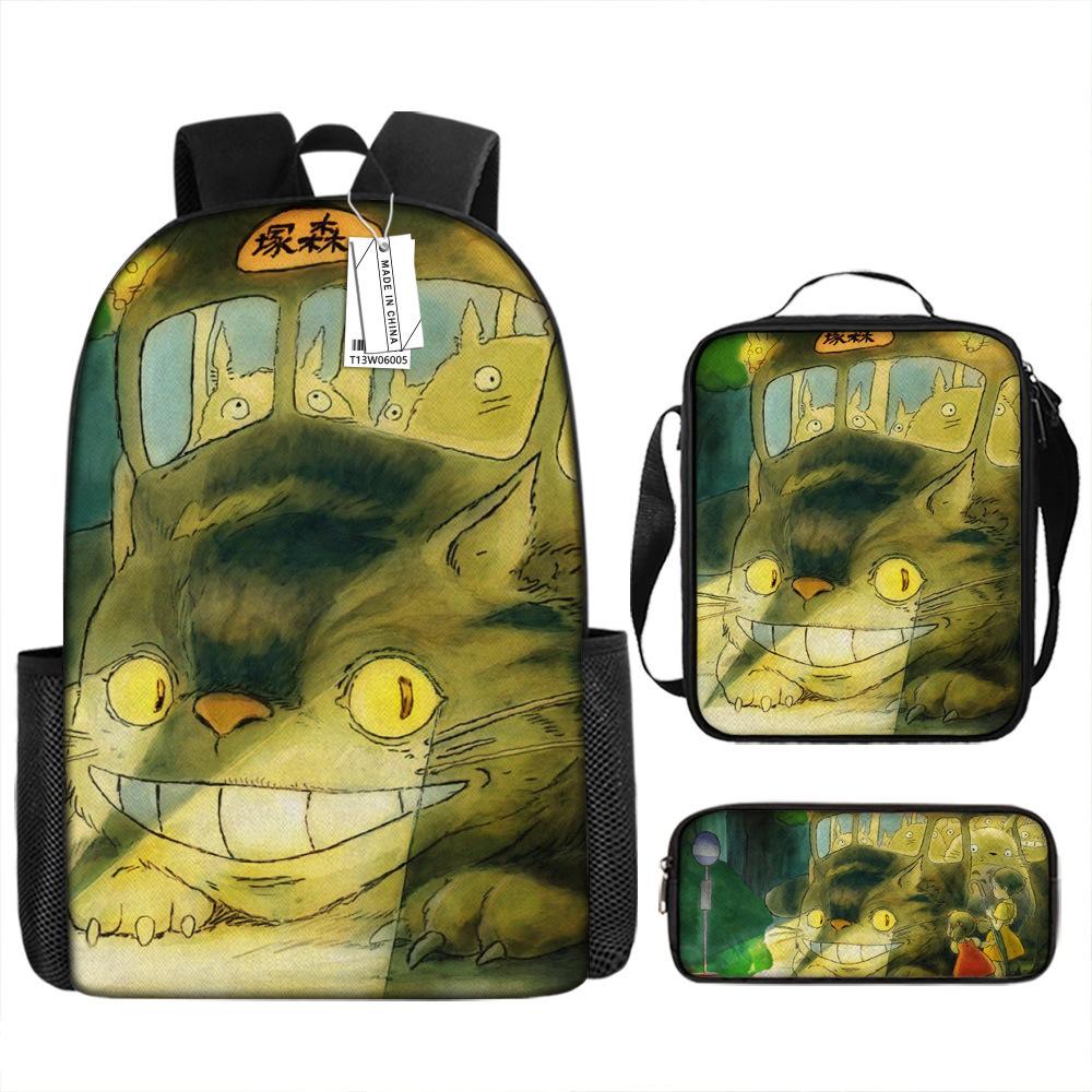 Моя соседская шиншилла, окружающий анимационный рюкзак, европейский и американский ретро школьный рюкзак