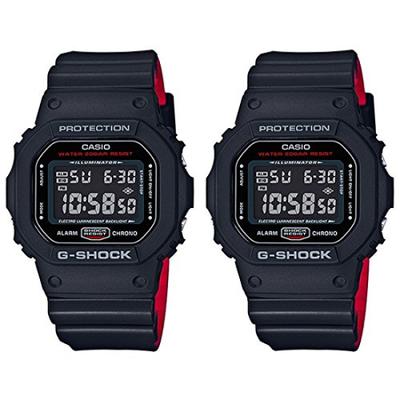 Цифровые часы Denver Черно-красные с парными коробками G-Shock Многофункциональные (DW-5600HR-1)