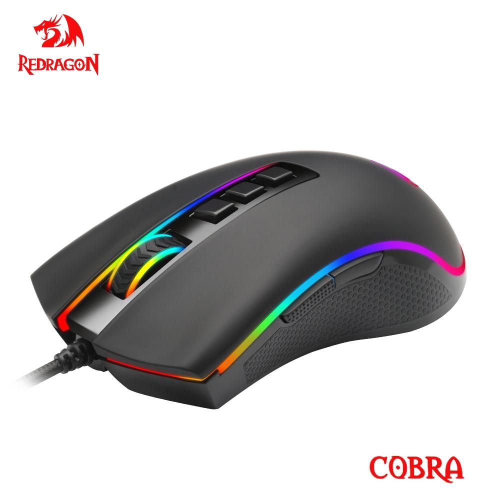 REDRAGON COBRA M711 RGB USB Проводная игровая мышь 12400 точек на дюйм, 9 кнопок, программируемая эргономичная мышь для компьютера, ПК, ноутбука