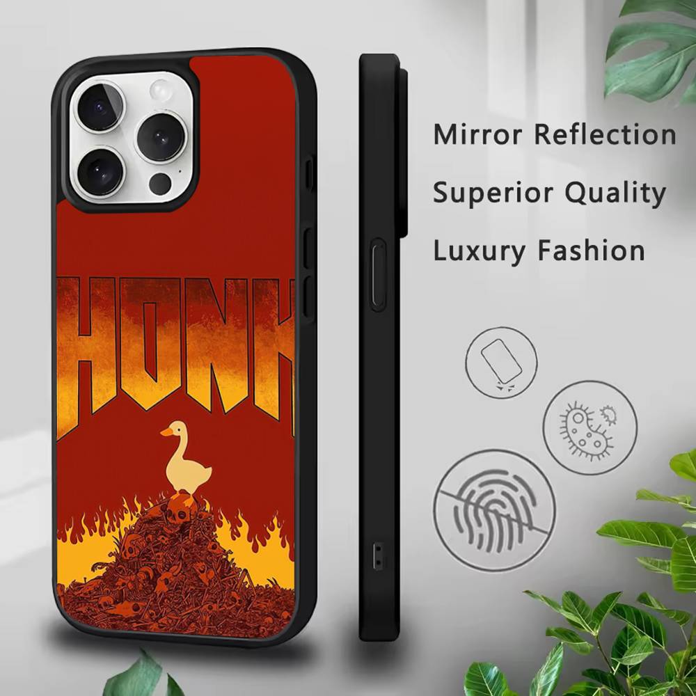 Смешной мем D-DucK Goose Чехол для телефона для IPhone 17,16,15,Pro,Max,Air,14,Plus,13,12,11 MagSafe Беспроводная зарядка Чехол