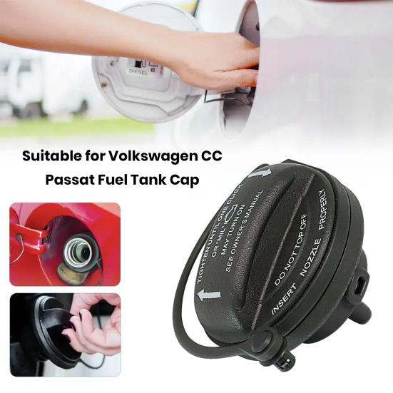 Car Gas Cover for CC for Passat OE3C820155 8K0201550N 3C0-201-550-N Easy To Install Silicone Auto Fuel Tank Seal Lid Replacement Accessories