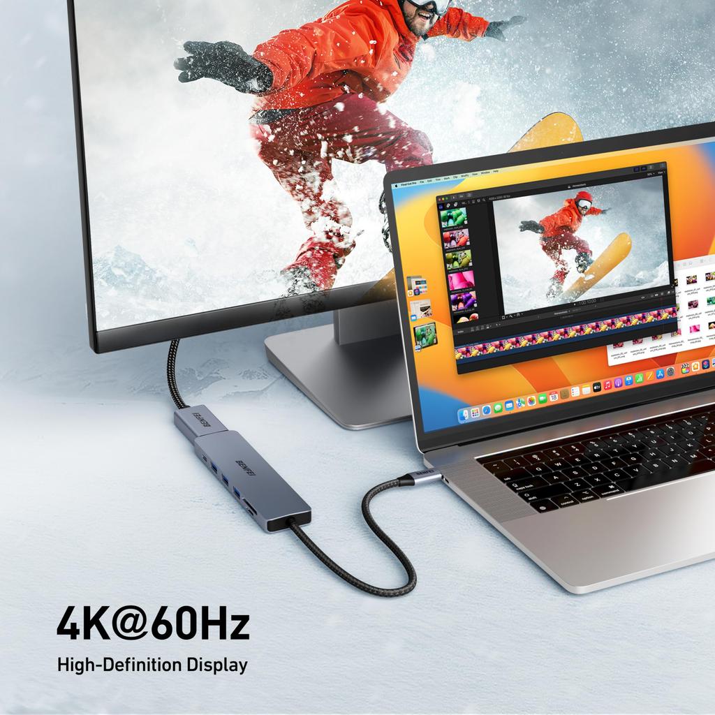 BENFEI USB C Hub USB C Hub Multiport to HDMI to Card PD 100W Зарядка Power Delivery Thunderbolt Совместимость с iPhone 15 MacBook iPad 7in1, адаптер,