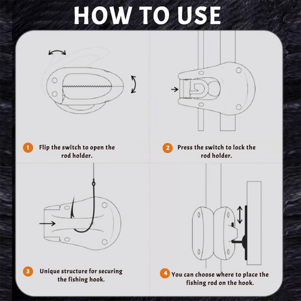 4Pcs Portable Beach Fishing Pole Holder Multifunctional Rod Holder Fishing Rod Rack Fishing Accessories