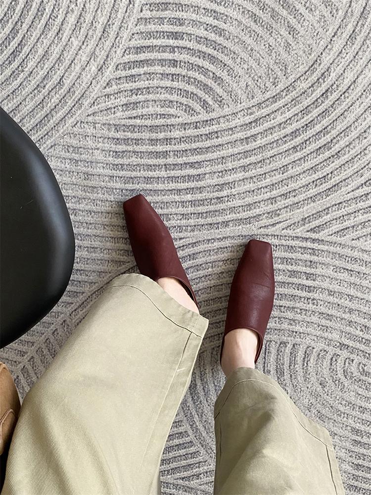 Модная Новая Обувь Клинья Слайды Тапочки Туфли Для Женщин 2025 Мода Острый Носок Женские Туфли на Высоком Каблуке Лодочки Тапочки Обувь Женские Мюли