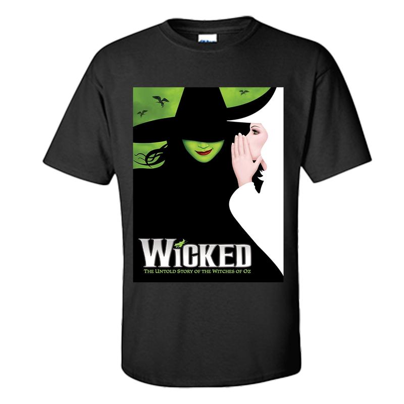Wicked The Musical Unisex T-shirt Untold Story Of the Witches Of OZ Wicked Movie S-XXXL