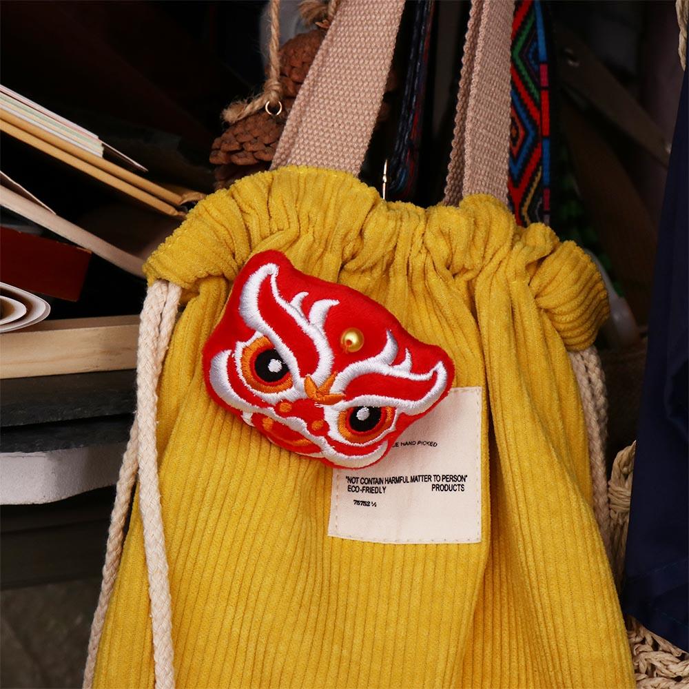 Lucky Spring Festival Pin Cute Chinese Style Pin Kawaii Lion Dance Brooch Spring Festival