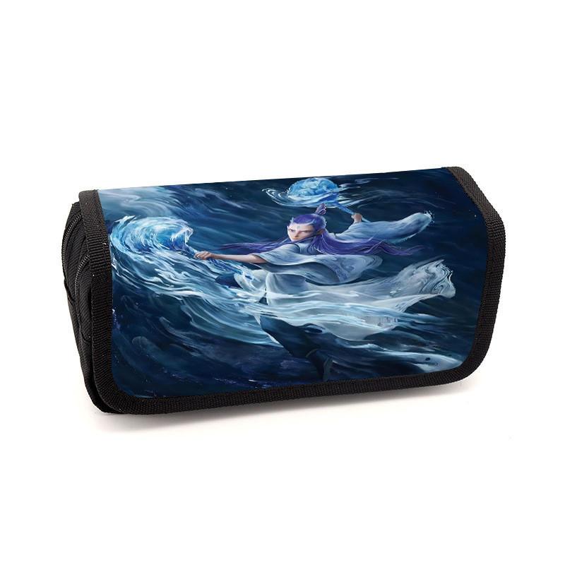 Minimalist Pencil Childrens Case With Ne Zha Print Design For Daily Use School