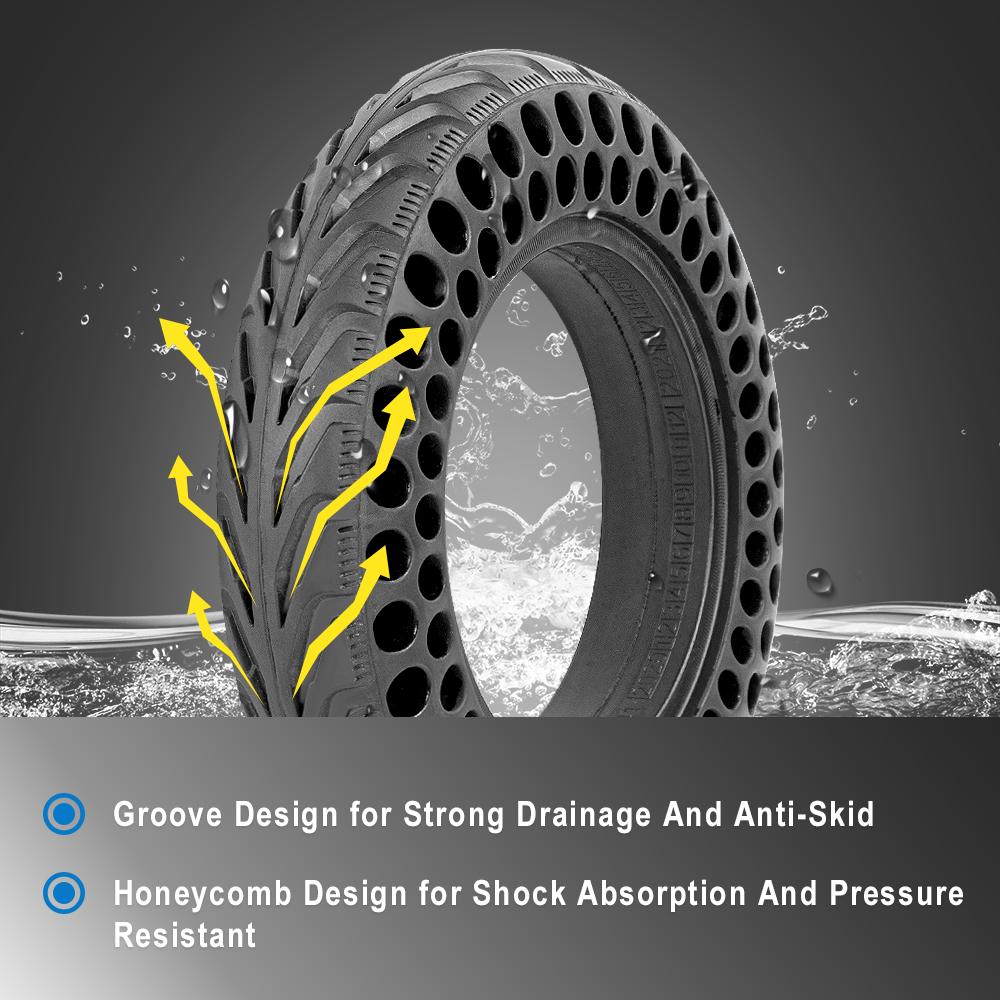 Updated 10inch Solid Tire Anti-Explosion Tire for Xiaomi M365 1S Pro Electric Scooter Shock Absorber Damping Honeycomb Tyre