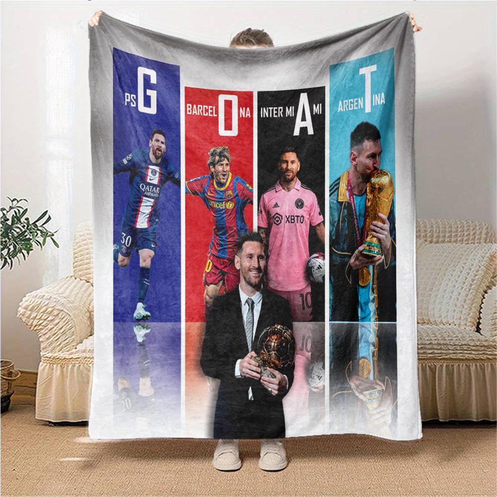 Argentina Football Team printed flannel breathable and warm blanket, a stylish home gift, suitable for home, office and bedspread use. 15a185