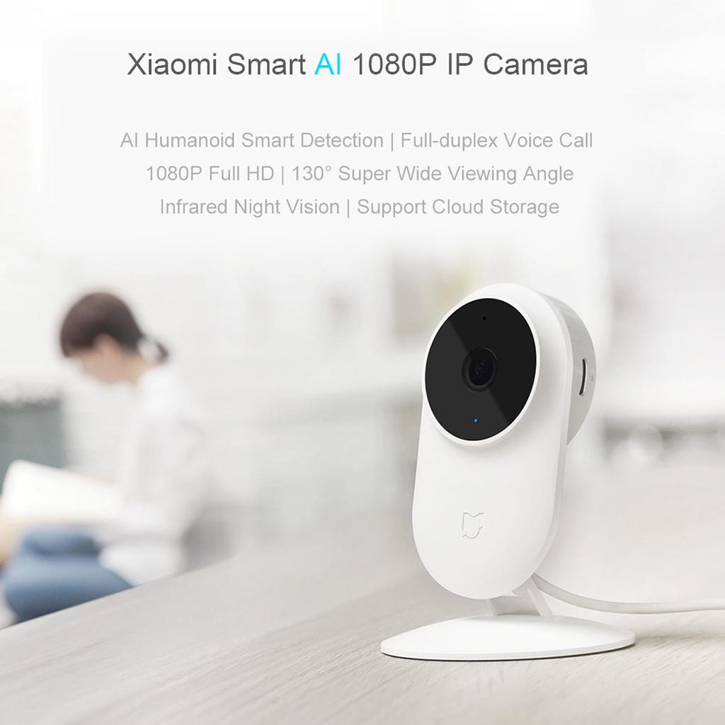 Xiaomi Mijia AI Smart IP Camera 1080P HD130 Degree FOV 2.4Ghz Двухдиапазонный WiFi Security Baby Monitor