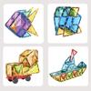 40Pcs/Set Colorful Magnetic Tile Kit Clear Geometric Shape Building Block Magnet Preschool Educational Brick Construction Toy Toddlers Boys Girls