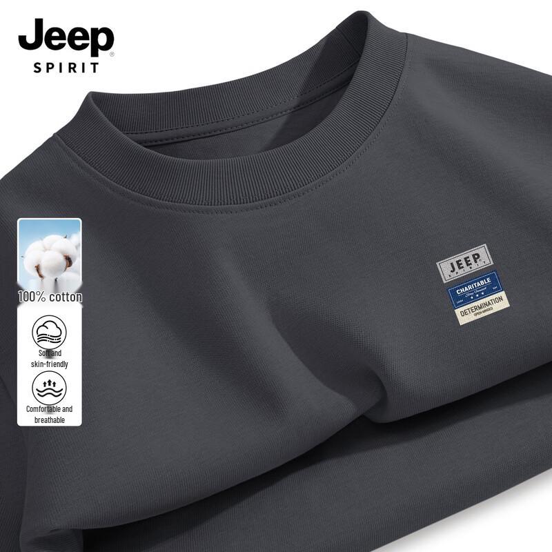 Мужская хлопковая футболка с длинным рукавом JEEP SPIRIT