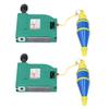 2Pcs Magnetic Wire Hammer Green Line Drop Alloy Steel Vertical Measuring Tools 5 Meters