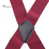 Мужские подтяжки, высокоэластичные, регулируемые, 4 прочных зажима, X сзади, нескользящее украшение, удобные в ношении, широкие мужские подтяжки для брюк, модный аксессуар