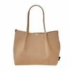 Deli Beautiful Plain Horizontal Knit Washable Small Tote Bag 1074 02 Beige [Rootote] LT.Deli.Reful-B Women's