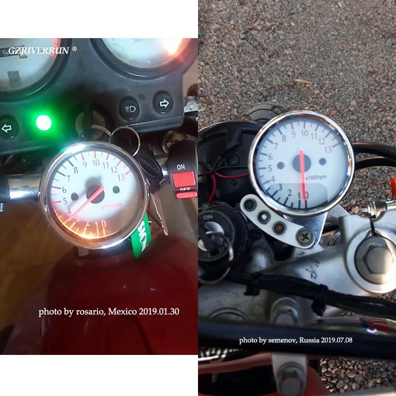 Motorcycle Tachometer Universal Backlit 12V Accessories Speedometer Tacho Gauge Backlight for Yamaha FZS 1000 Fazer GN 125 ...
