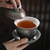 Керамическая супница Sancai Kung Fu Creative Tea A Crane Queen's Cup Tea Bowl Gaiwan Керамический супник Набор для чая из толстого фарфора