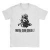 Metal Gear Solid 2 Сыны Свободы Футболка Летняя Харадзюку Хлопок Дышащая Оверсайз Короткий Рукав Потрясающая Футболка