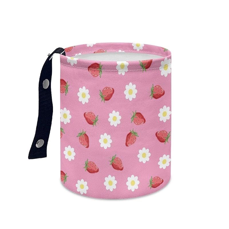 Daisy Cute Collapsible Portable Trash Can for Car Front Seat, Back Seat, Floor, Headrest Rubbish Bin