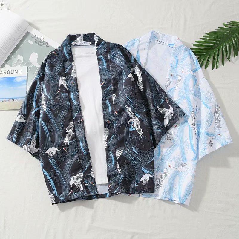 Рубашка с короткими рукавами в стиле ретро Country Tide в китайском стиле с принтом в стиле хип-хоп для пар, мужчин и женщин, тонкая рубашка, куртка, блузка для мужчин