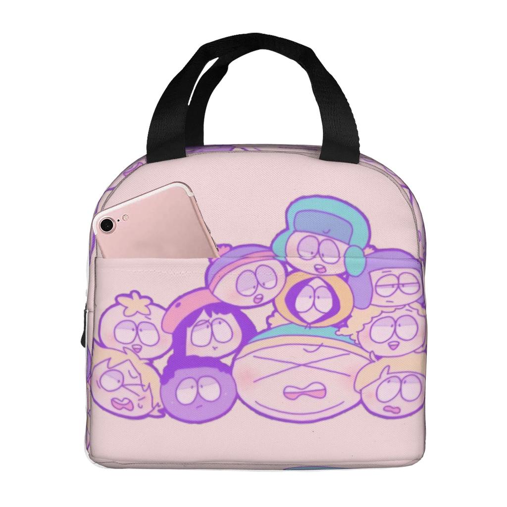 Custom Southes Anime Erics Insulated Lunch Tote Bag for Women Men Cartoon Portable Cooler Thermal Food Lunch Box School