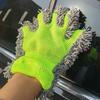 Микрофибровые перчатки для мытья автомобиля Инструмент для чистки Перчатки для детейлинга автомобиля Удаление пыли 5-пальцевая перчатка для мытья автомобиля Дома Эффективная чистка