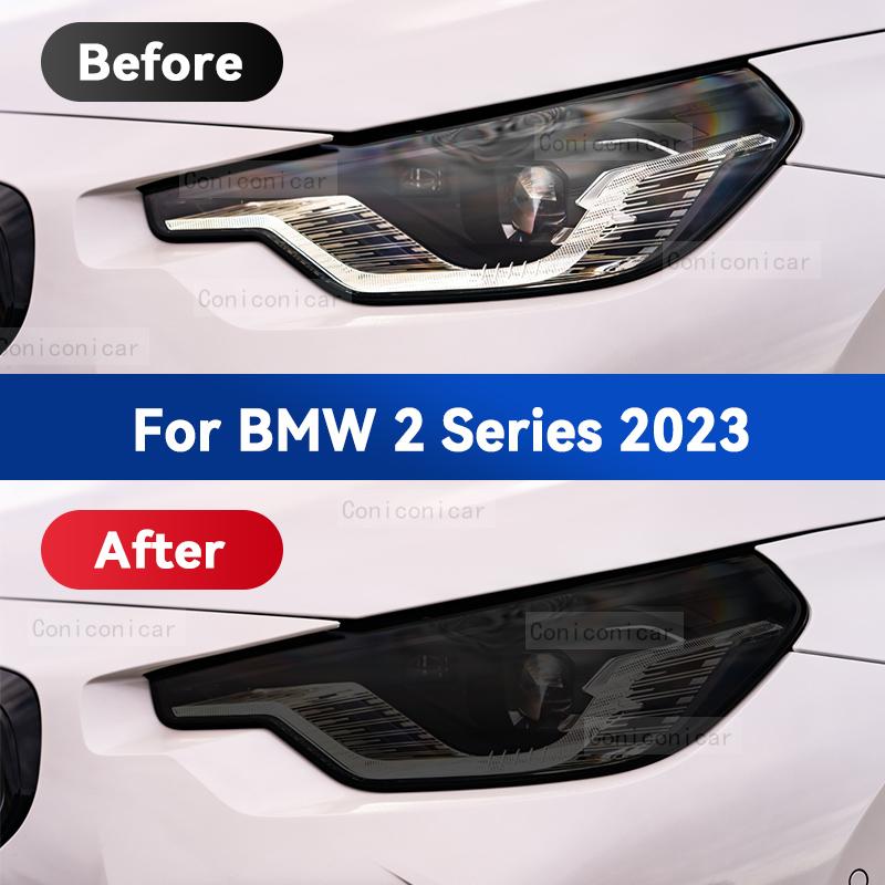 For BMW 2 Series F22 F23 F44 G42 2014-2023 Car Headlight TPU Protective Film Front Light Tint Change Color Sticker Accessories
