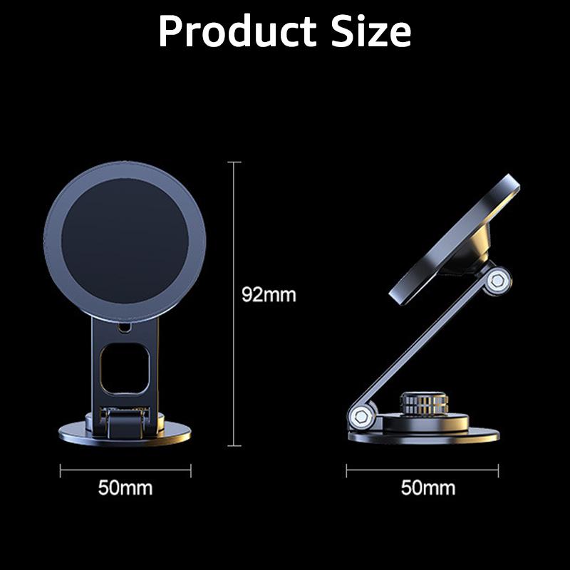Car Mount for Car Dashboard Tesla Display Screen Metal Magnetic Car Phone Holder 360° Rotation Car Brackets for iPhone 17 Xiaomi
