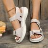 Sports Sandals Women's New Summer Wedge Heel Light Velcro Large Size Slippers Women's Spot Wholesale