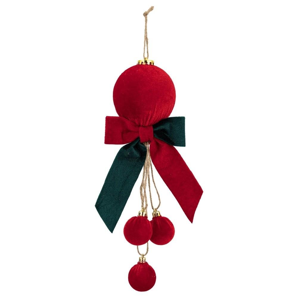 Pendant Christmas Bowknot Ball Pendant Delicate Xmas Ornaments Christmas Hanging Living Room