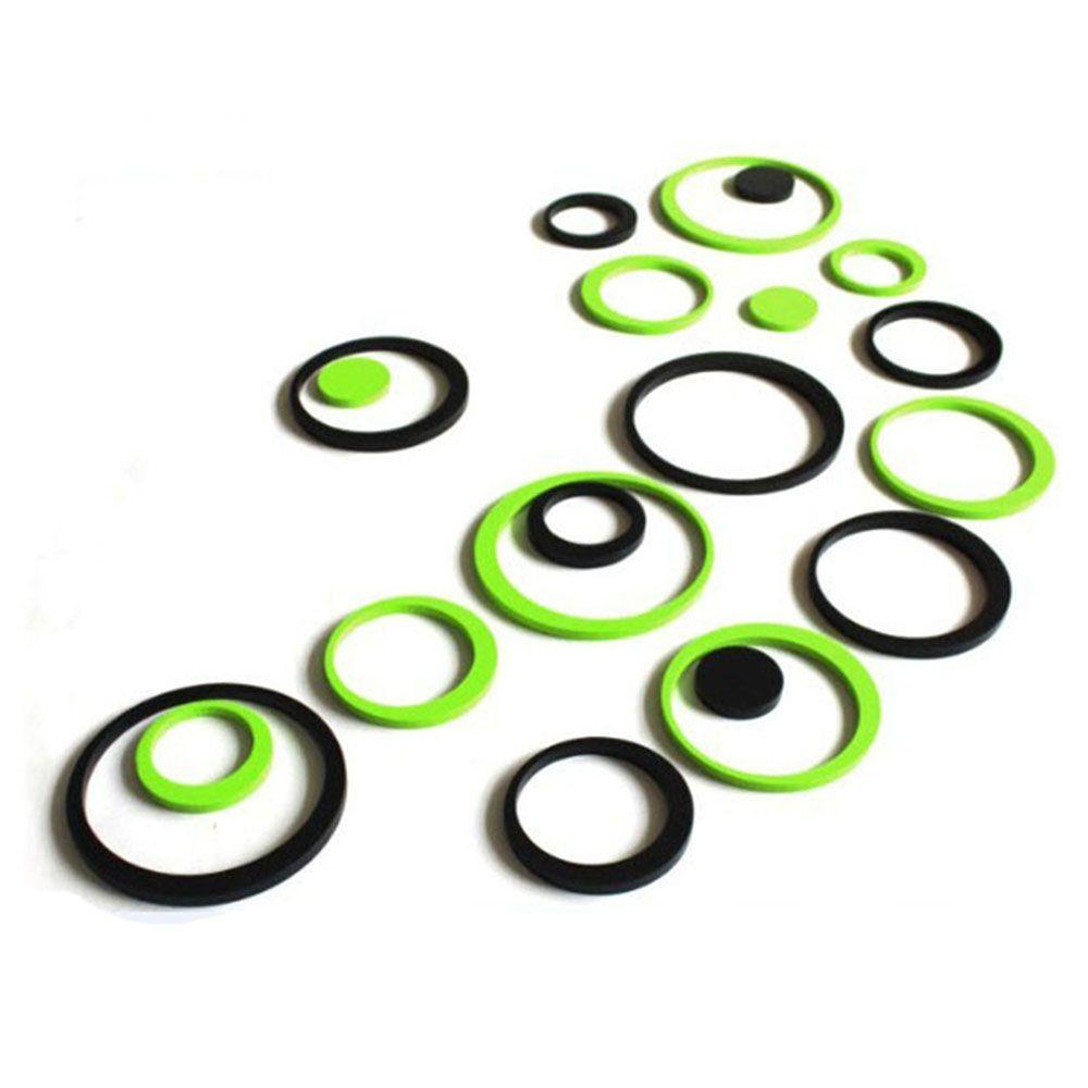 5PCS/Set Removable Wall Art Home Decor Wall Stickers Round Decals Mural 3D Circles