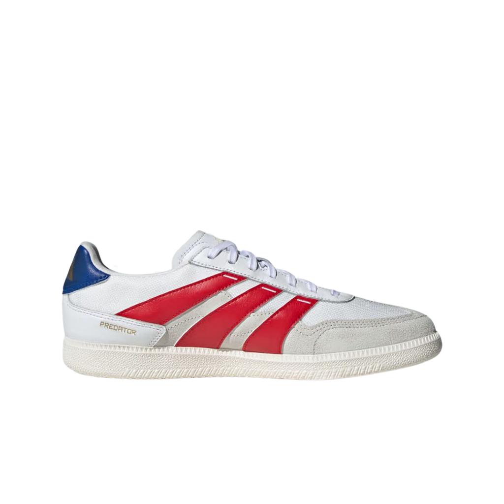 Adidas Predator 24 League Low Фристайл Облачно-белый Ярко-алый Королевский синий