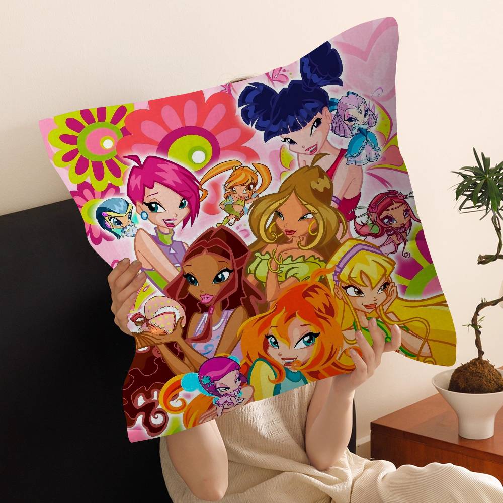 Мультяшная W-Winx Милый Клуб Наволочка Декоративная Подушка Диван Домашний Декор чехол наволочки