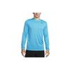 Dri-FIT Legend Solid Logo Round Neck Loose Fit Long Sleeve T-Shirt Men Tops Laser-Blue DX0993-446