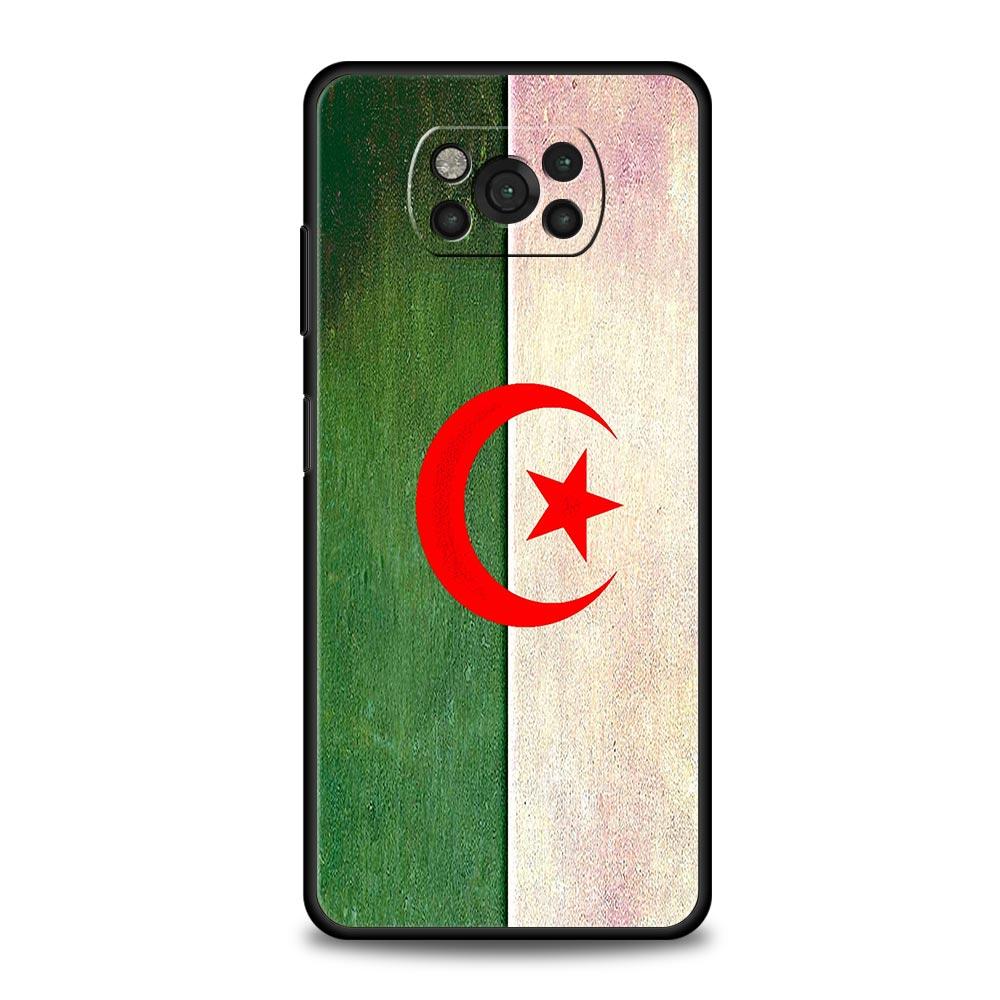 Algeria Flag Phone Case For For Xiaomi Poco X6 X5 Pro X4 X3 NFC F5 Pro F4 F3 GT M5 M4 Pro 5G M3 C51 C50 C55 Soft Cover