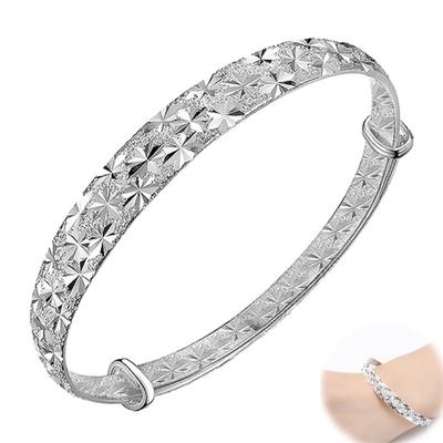 Женский медный браслет-манжета, регулируемый размер, узор в виде звезды, универсальный аксессуар, ювелирный подарок