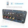 200W AC 220V 12V 24V Digital Bluetooth Stereo Amplifier Board Subwoofer Dual Microphone Karaoke Amplifiers For 8-12 Inch Speaker