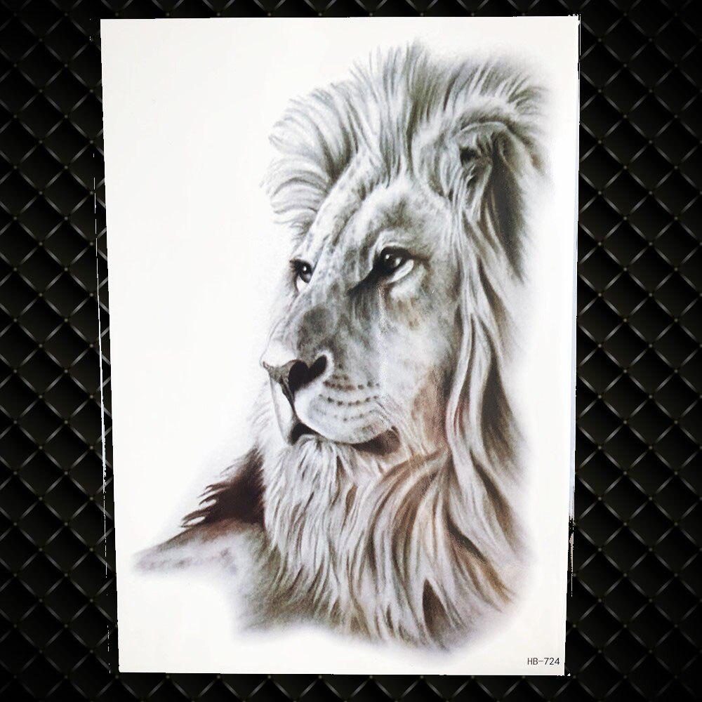 1PC Black Angel Wings Temporary Tattoos For Women Art Fake Tattoo Paper God Death Skull Totem Tatoos