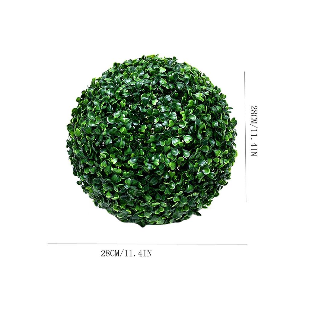 Artificial Plant Green Topiary BallFaux Plants Decorative Grass Balls for Home Patio Garden Balcony Wedding Decoration Props