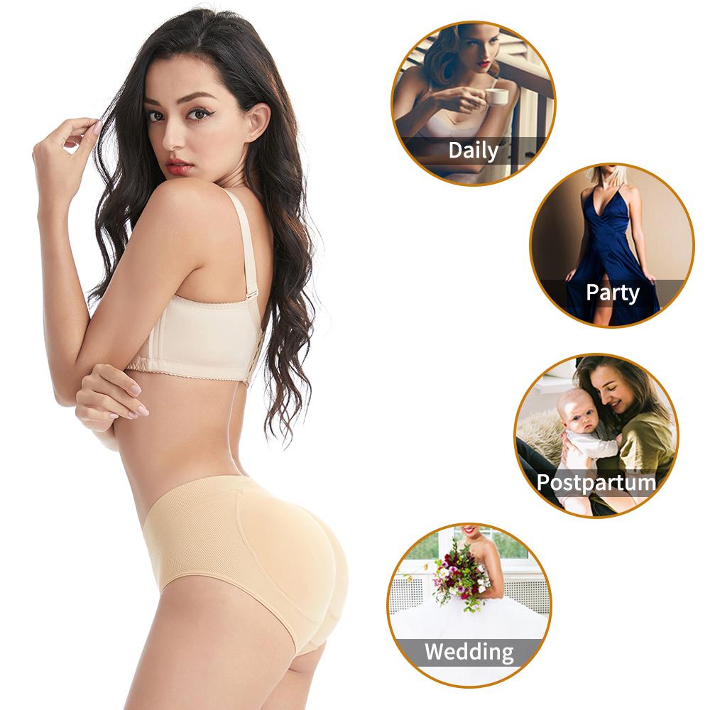 Женские трусики для увеличения ягодиц, подушечки для увеличения бедер, нижнее белье, корректирующее белье, трусики с поддельной задницей и подкладкой, формирователь тела, трусы, трусы с подушечками