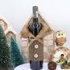 Чехол для бутылки красного вина Рождественский ужин Декоративная крышка для бутылки для семейного сбора Праздничное мероприятие