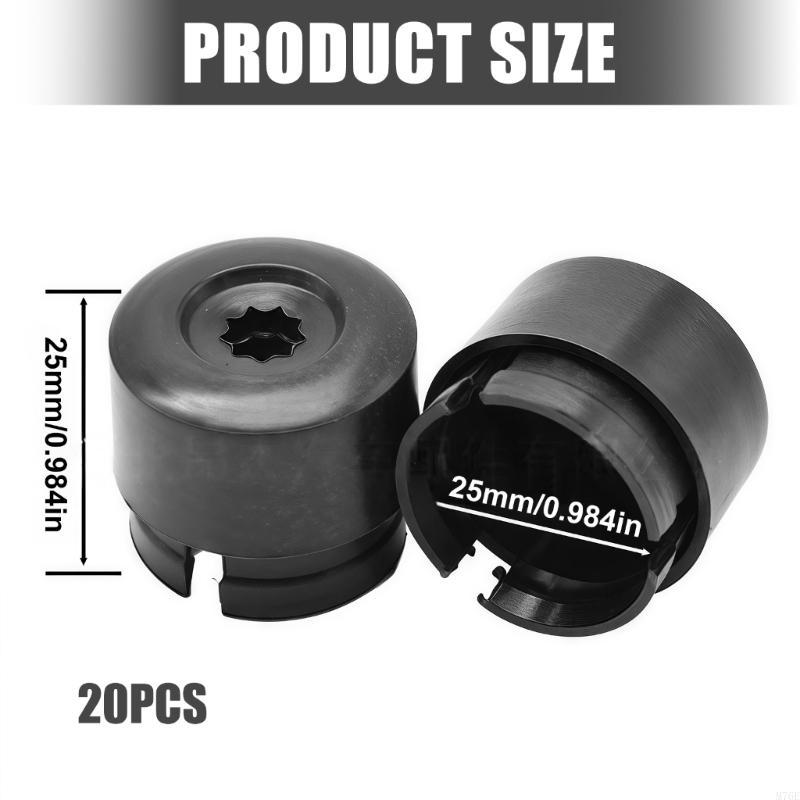 M76E Wheel Bolt Caps with Cap Puller Tool for 2003-2020 Nut Cover Auto Accessory