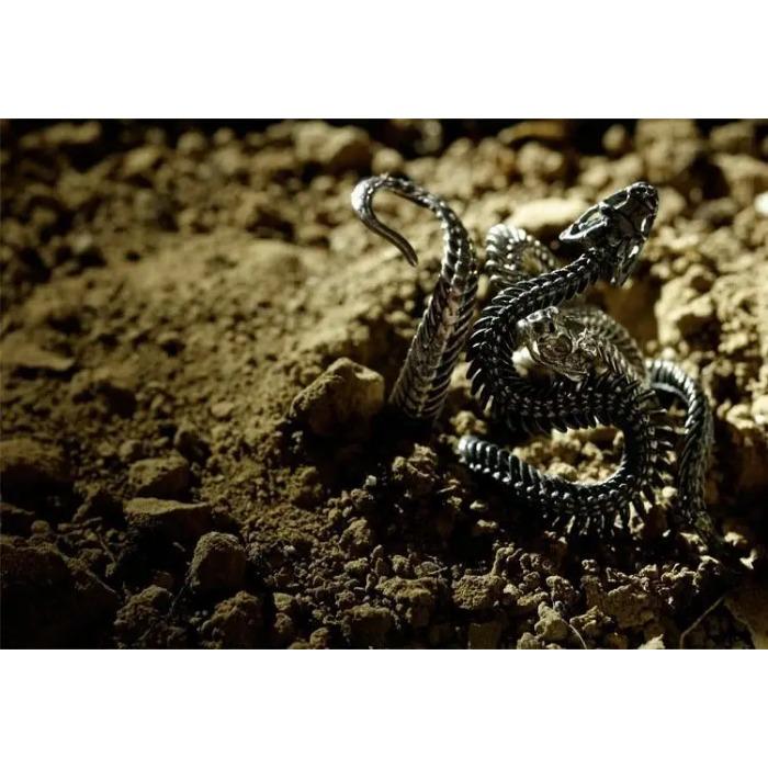 Кольцо для мужчин, девушек, женщин, регулируемое, золото, белый, черный, змея, свирепое животное, ретро, панк, преувеличенный, сфинкс, египетский фараон