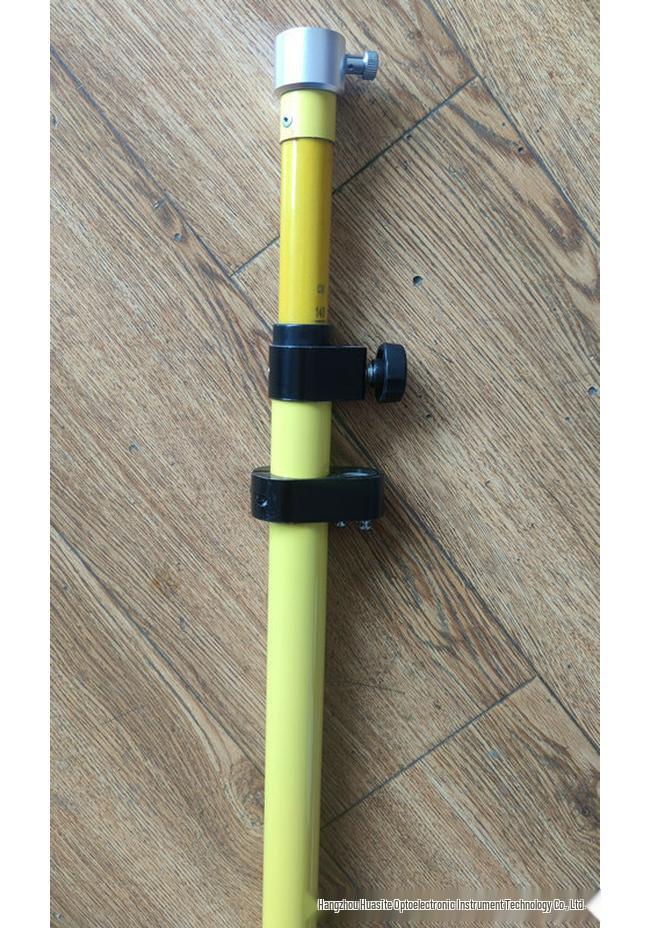 Safety Insulated Total Station Prism Pole with Single Holder - 2m/3m/5m Lengths