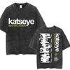Kpop  Katseye Graphic Washed T Shirt Fashion Vintage Men Women Korean Hip Hop Tshirt Loose Cotton Casual Tshirt Streetwear
