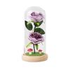 110 Valentine's Day gift high-end glass cover batch + bionic rose ornament finished silk flower lover