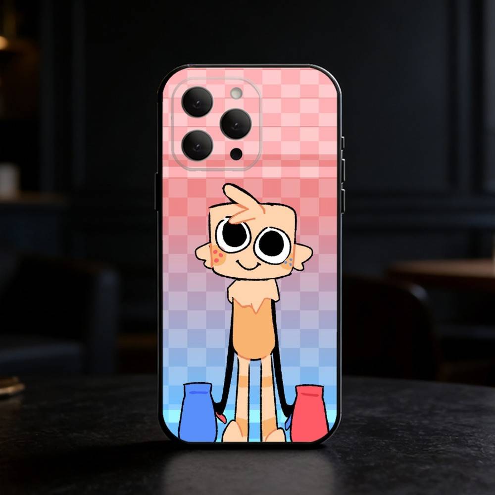 Мультяшный Goob Dandys World Чехол для телефона Силиконовый черный Мягкий Для IPhone 17,16,15,14,13,12,11,SE,Plus Pro Max