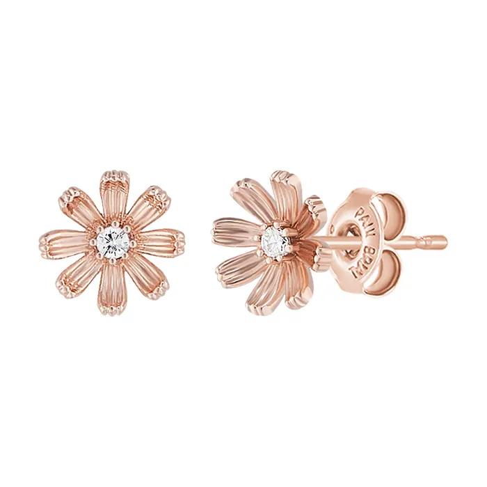 Серьги Космос из серебра 925 пробы PGSE0143