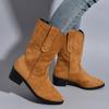 Women Boots   Winter New Designer Luxury Casual Low Heel Women Shoes Zipper Elegant 40-43 Lady Knee High Boots